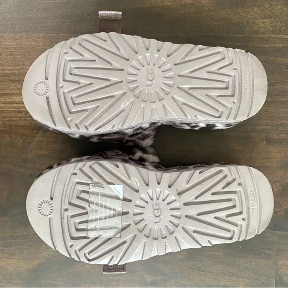 UGG - Furry Slides - leopard print - Picture 8 of 9